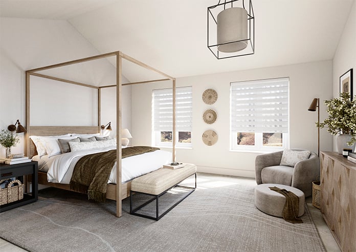 Shine, Silk White  - Motorised Day and Night Blind - Image 7